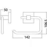 Acl Sara Square Toilet Roll Holder
